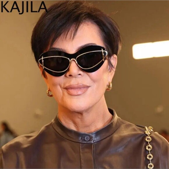Cat Eye Sunglasses Women 2024 Luxury Brand Designer Vintage Y2k Punk Sun Glasses - Picture 4 of 4